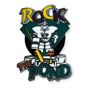 Mighty Ducks Of Anaheim Rock The Pond Pin National Hockey League NHL Vintage 94'